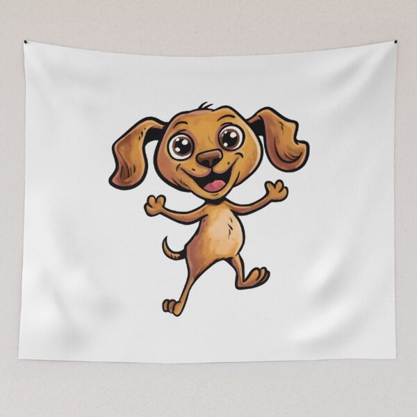 Item preview, Cute Happy Dog designed and sold by Retro Whimsy.