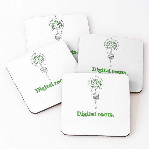 Item preview, Minimalist Edison Bulb Green Tree Digital Roots Line Art designed and sold by CalmFrameArt.