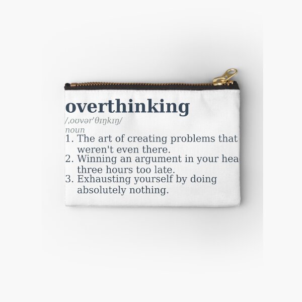 Item preview, Overthinking Definition - Sarcastic Dictionary Design designed and sold by UkrainianSpain.