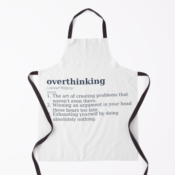 Item preview, Overthinking Definition - Sarcastic Dictionary Design designed and sold by UkrainianSpain.