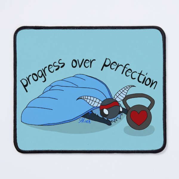 Item preview, Workout and Self Improvement Collection: Progress Over Perfection designed and sold by The Moth's Nest.