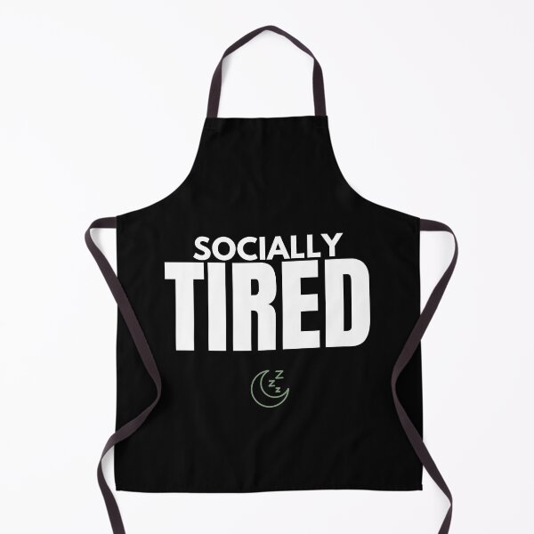 Item preview, Socially Tired Introvert Quote Minimal Sleepy Aesthetic Streetwear Design designed and sold by Uvclick.