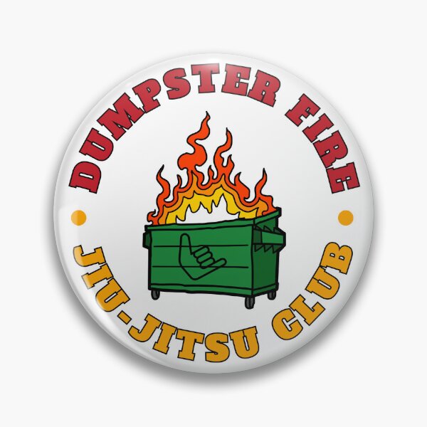 Item preview, Funny BJJ Brazillian Jiu jitsu Dumpster Fire designed and sold by ADFDesigns.