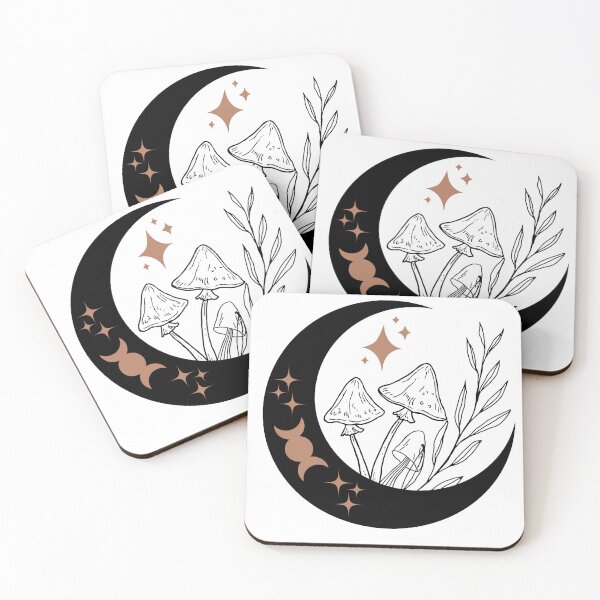 Item preview, Mushroom Moon Art designed and sold by Four-Familiars.