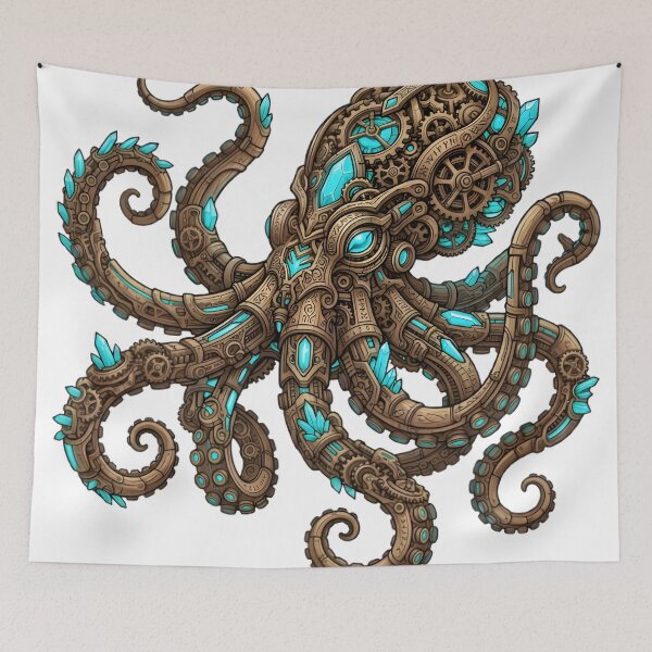 Item preview, Biomechanical Octopus of Clockwork Gears designed and sold by elementos20.