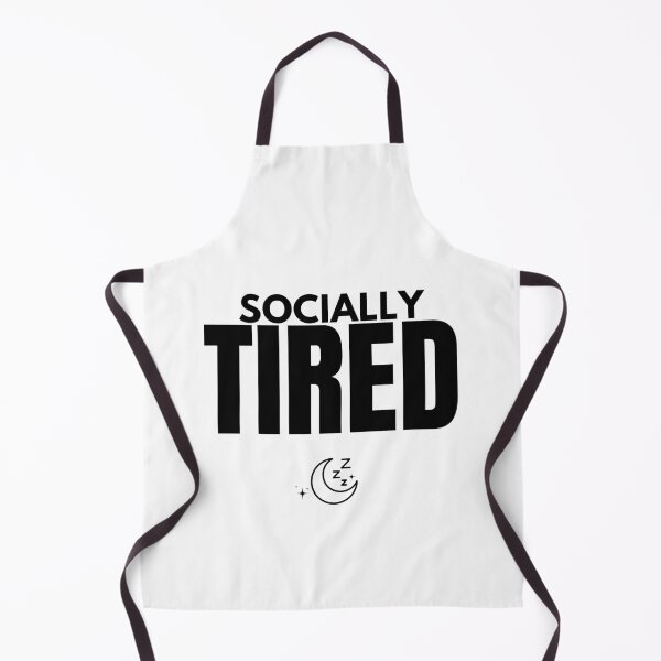 Item preview, Socially Tired Minimalist Introvert Quote Clean Aesthetic Design designed and sold by Uvclick.