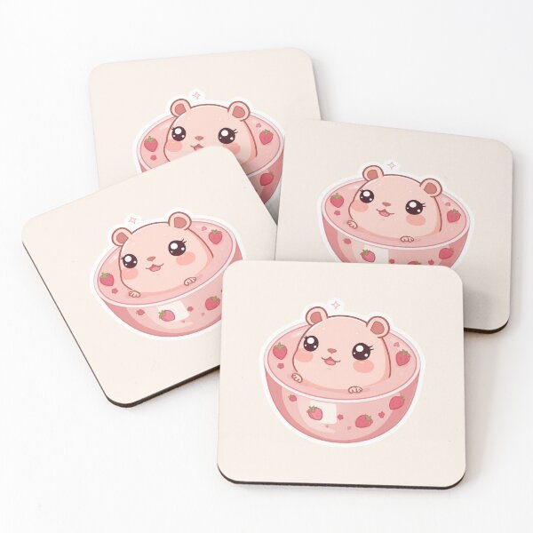 Item preview, Cute Capybara Strawberry Milk Kawaii Sticker — Coquette Aesthetic Pastel Pink Gen Z Art designed and sold by HOODYBUDSTYLES.