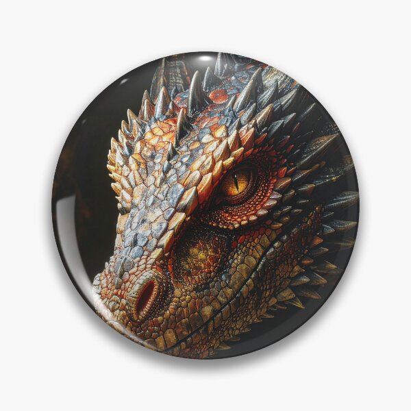 Item preview, Realistic Dark Dragon Fantasy Creature Portrait designed and sold by BetweenForms.
