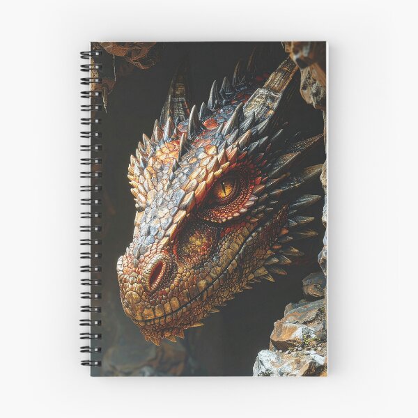 Item preview, Realistic Dark Dragon Fantasy Creature Portrait designed and sold by BetweenForms.