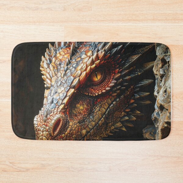 Item preview, Realistic Dark Dragon Fantasy Creature Portrait designed and sold by BetweenForms.