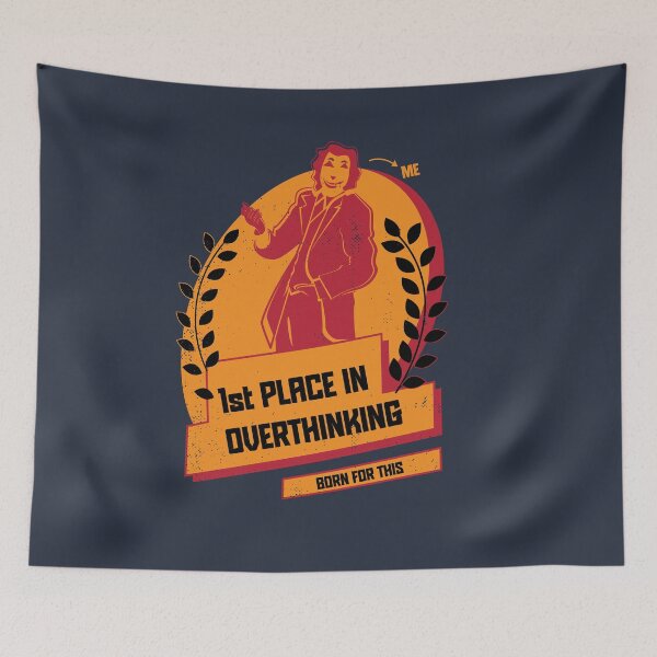 Item preview, 1st Place in Overthinking (orange version) designed and sold by beboplab.