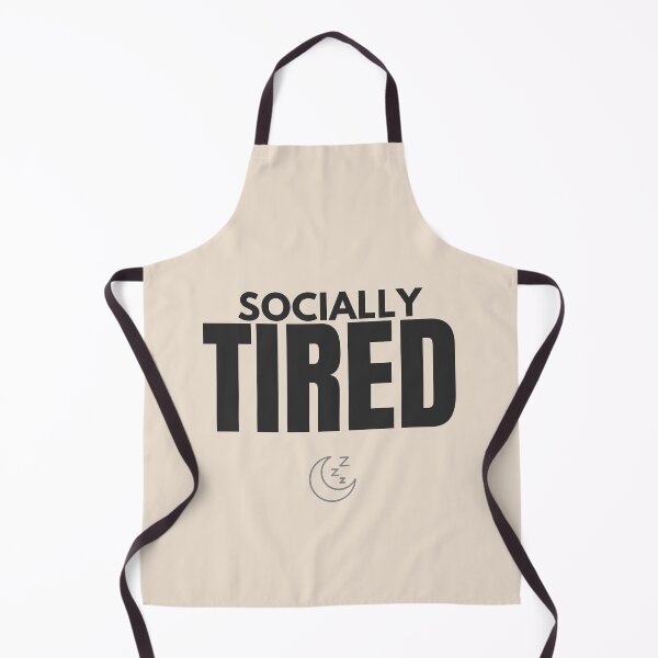 Item preview, Socially Tired Beige Aesthetic Introvert Quote Minimal Sleepy Design designed and sold by Uvclick.