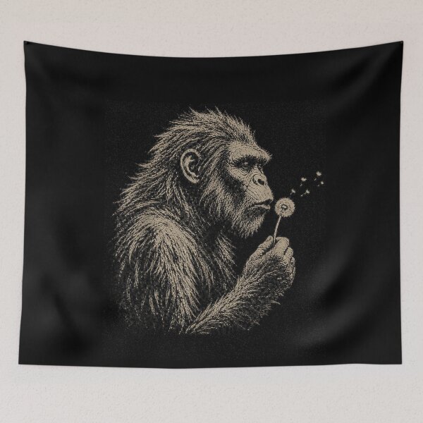 Item preview, Blowing Wishes, Bigfoot Blowing Dandelion designed and sold by studiopekepeke.