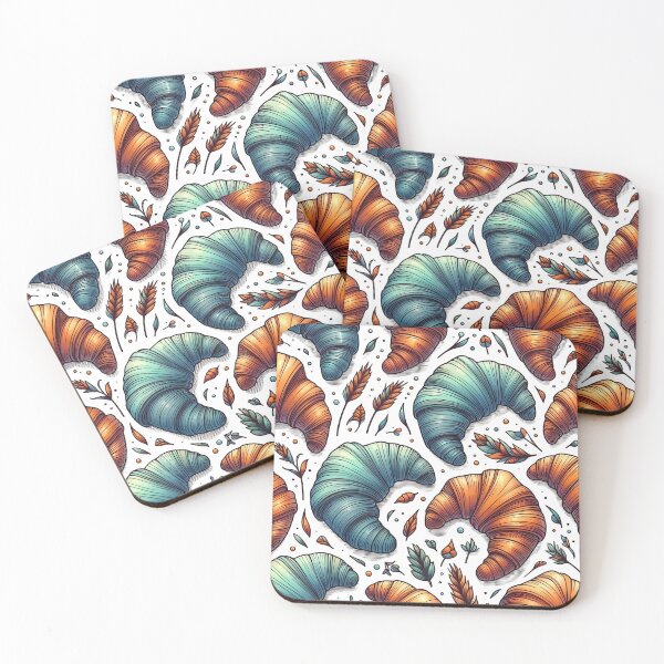 Item preview, Cozy Croissant Pattern  designed and sold by Saucebyte.