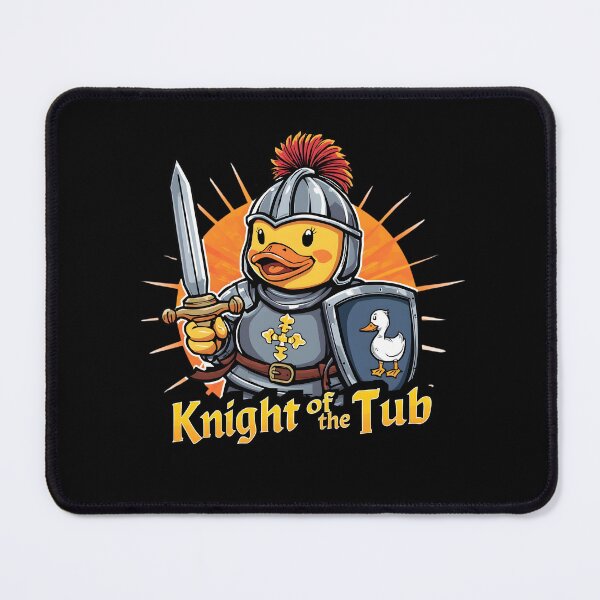 Item preview, Knight of the Tub – Funny Knight Rubber Duck designed and sold by RubberQuack.