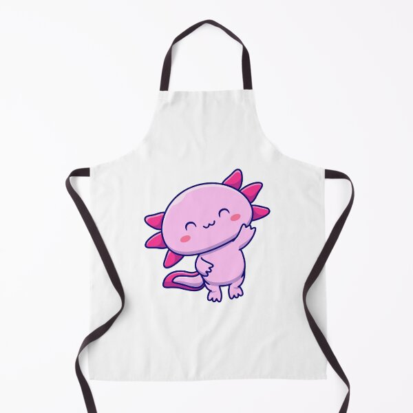 Item preview, Cute Axolotl Waving Pink Salamander Cartoon designed and sold by jbraunl.
