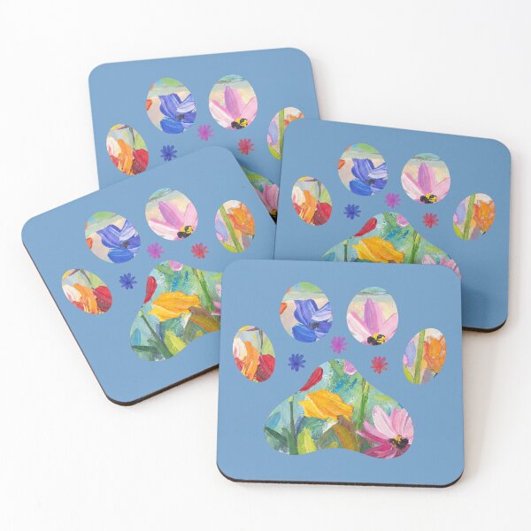 Item preview, Floral paw print with flower accents designed and sold by Doodles Down South.