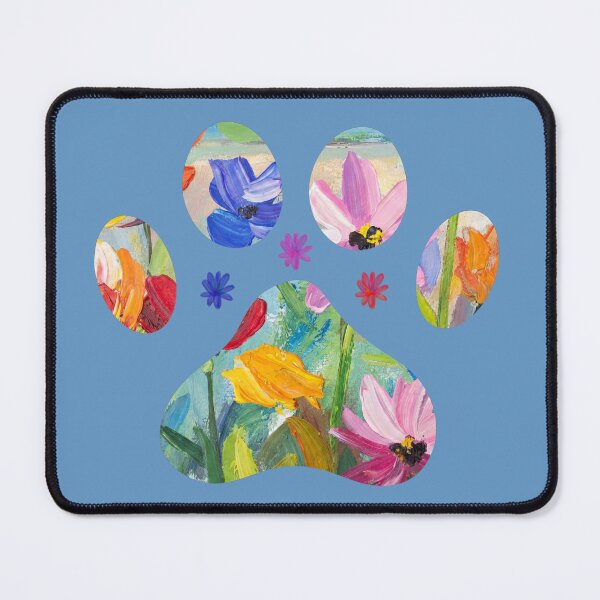 Item preview, Floral paw print with flower accents designed and sold by Doodles Down South.