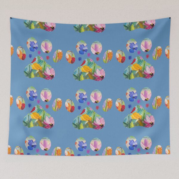 Item preview, Floral paw print with flower accents designed and sold by Doodles Down South.