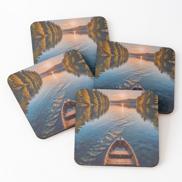 Item preview, Lake Boat Wall Art designed and sold by BeautifulVirtues.