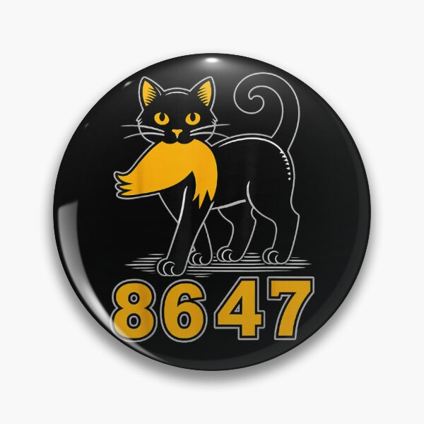 Item preview, 86 47 Black Cat Vintage Mystery Numbers Cat Lover designed and sold by studiopekepeke.