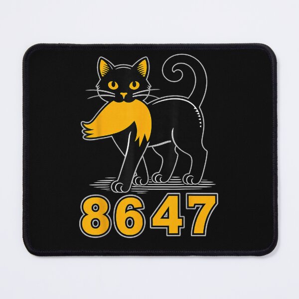 Item preview, 86 47 Black Cat Vintage Mystery Numbers Cat Lover designed and sold by studiopekepeke.