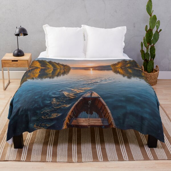 Item preview, Lake Boat Wall Art designed and sold by BeautifulVirtues.