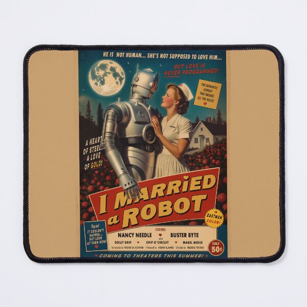 Item preview, I Married a Robot Vintage Movie Poster designed and sold by PetsArt.