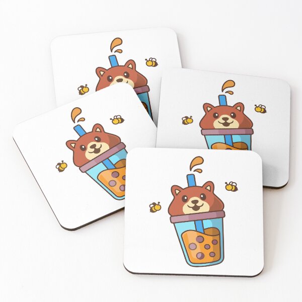 Item preview, Cute Bear Boba Tea Honey Drink designed and sold by jbraunl.