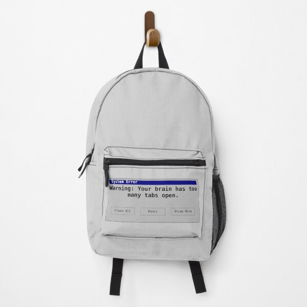 Item preview, System Error: Too Many Tabs Open in My Brain (Retro Design) designed and sold by UkrainianSpain.