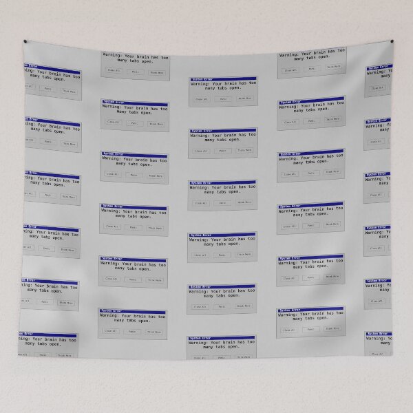 Item preview, System Error: Too Many Tabs Open in My Brain (Retro Design) designed and sold by UkrainianSpain.
