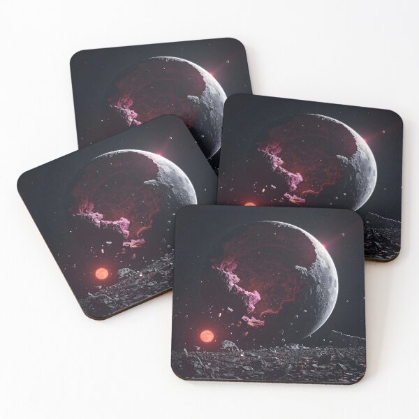 Item preview, Shattered Moon Magenta Red designed and sold by MAWOdesign.
