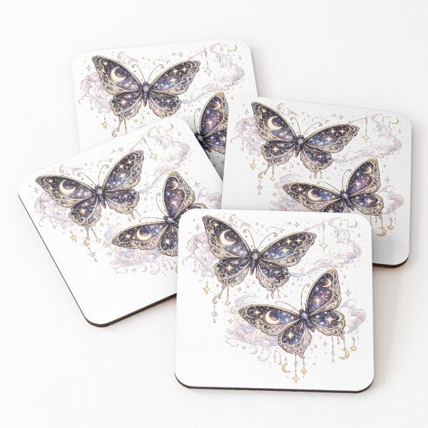 Item preview, Celestial Cosmic Butterflies Fantasy Art designed and sold by MariMarArt.