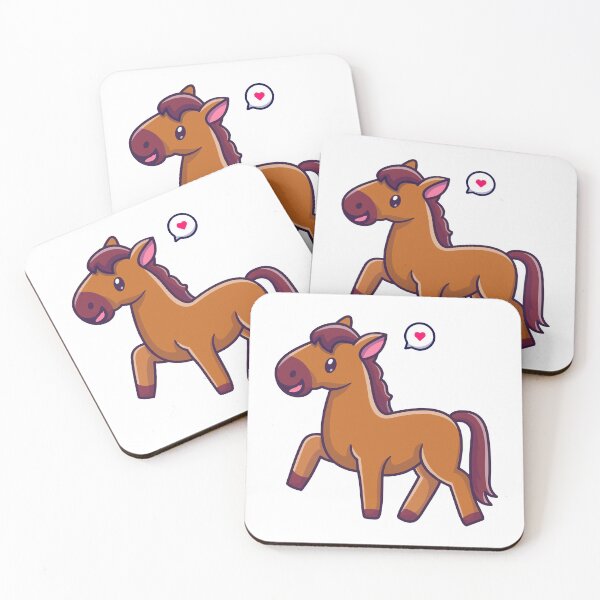 Item preview, Cute Brown Horse Happy Pony Cartoon designed and sold by jbraunl.