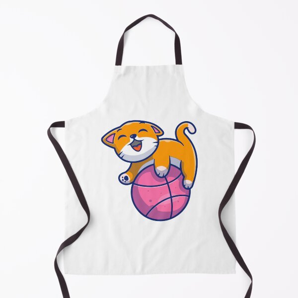 Item preview, Playful Orange Cat Pink Basketball designed and sold by jbraunl.