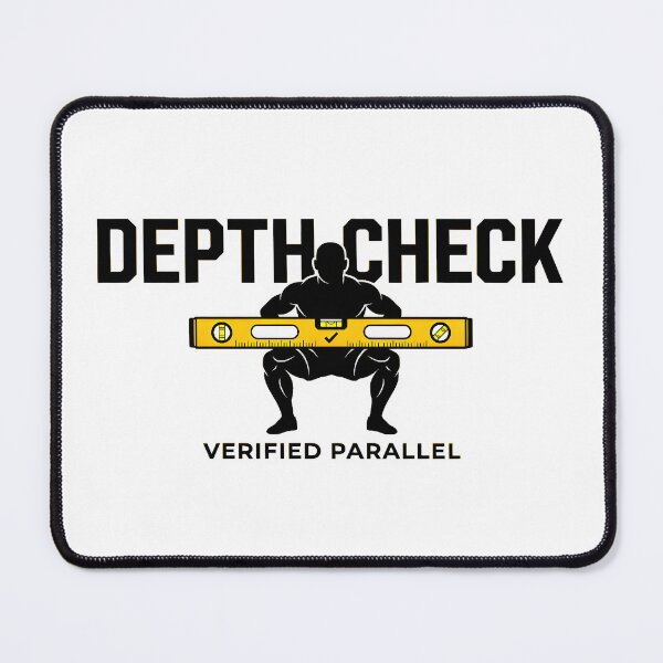 Item preview, Depth Matters Squat Level - Gym Shirt Design designed and sold by Mouad-Doadi.