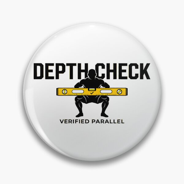 Item preview, Depth Matters Squat Level - Gym Shirt Design designed and sold by Mouad-Doadi.
