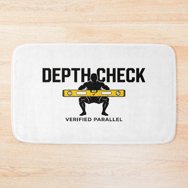 Item preview, Depth Matters Squat Level - Gym Shirt Design designed and sold by Mouad-Doadi.