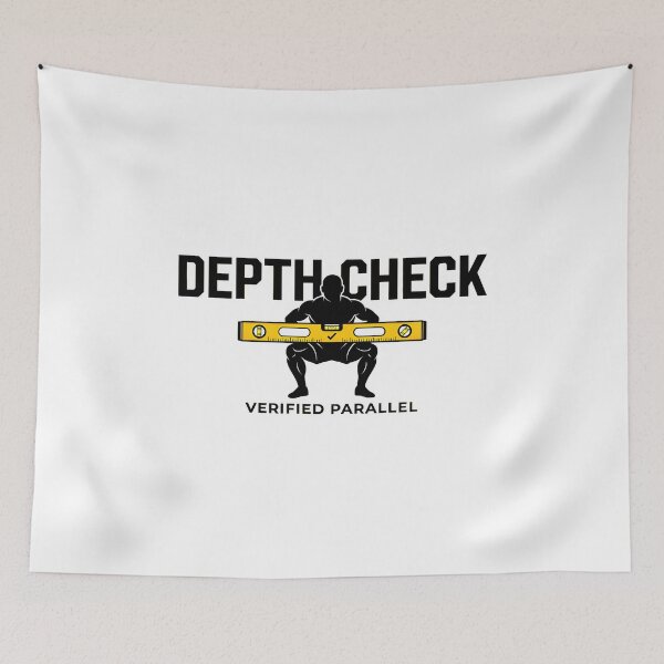 Item preview, Depth Matters Squat Level - Gym Shirt Design designed and sold by Mouad-Doadi.