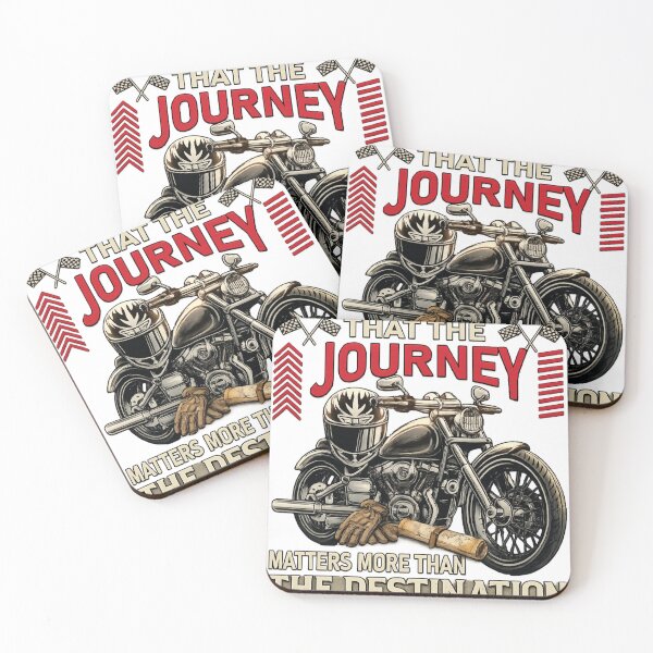 Item preview, Vintage Motorcycle Quote Design – The Journey Matters More Than The Destination designed and sold by AMIR PRO .