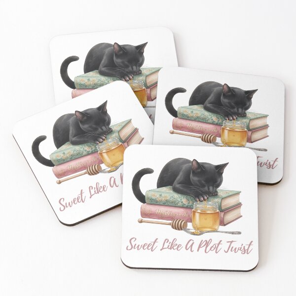 Item preview, Sweet Like A Plot Twist — Honey Cat Cozy Reader Tee designed and sold by kosimazaki.