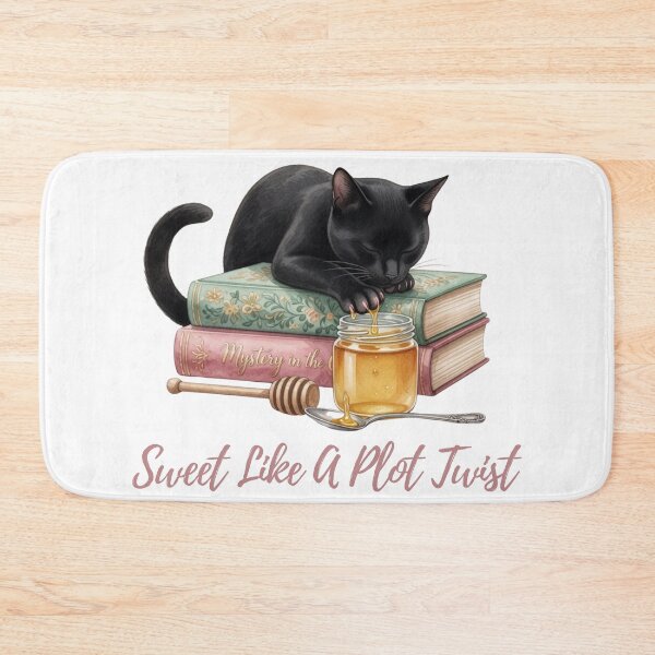 Item preview, Sweet Like A Plot Twist — Honey Cat Cozy Reader Tee designed and sold by kosimazaki.