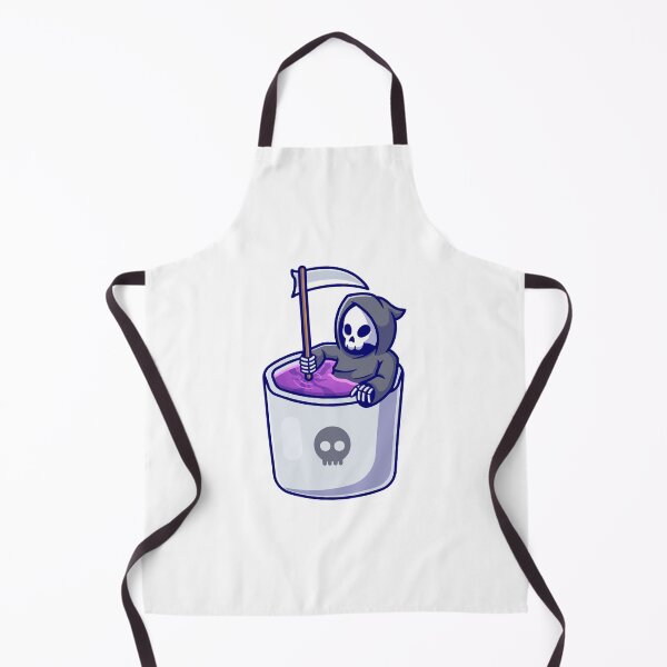 Item preview, Cute Grim Reaper Relaxing in Cup designed and sold by jbraunl.