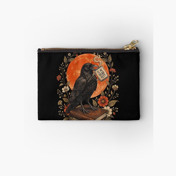 Item preview, Is He Vintage Dead Yet Dark Crow Raven Bird Humor Gothic designed and sold by studiopekepeke.