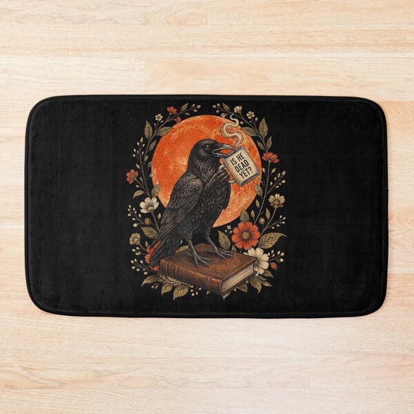 Item preview, Is He Vintage Dead Yet Dark Crow Raven Bird Humor Gothic designed and sold by studiopekepeke.