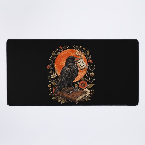 Item preview, Is He Vintage Dead Yet Dark Crow Raven Bird Humor Gothic designed and sold by studiopekepeke.