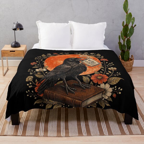 Item preview, Is He Vintage Dead Yet Dark Crow Raven Bird Humor Gothic designed and sold by studiopekepeke.