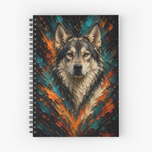 Item preview, Wolfdog Color Explosion Dog Art designed and sold by Vista Atelier.