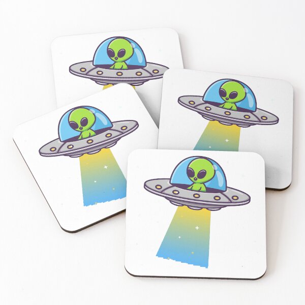 Item preview, Cute Alien Flying UFO Space Ship designed and sold by jbraunl.