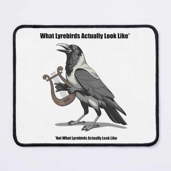 Item preview, What Lyrebirds Actually Look Like – Funny Music Bird Pun designed and sold by Clever Clef.
